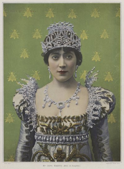 Jane Hading jako Josephine w Plus que Reine (kolorowe zdjęcie) autorstwa French Photographer
