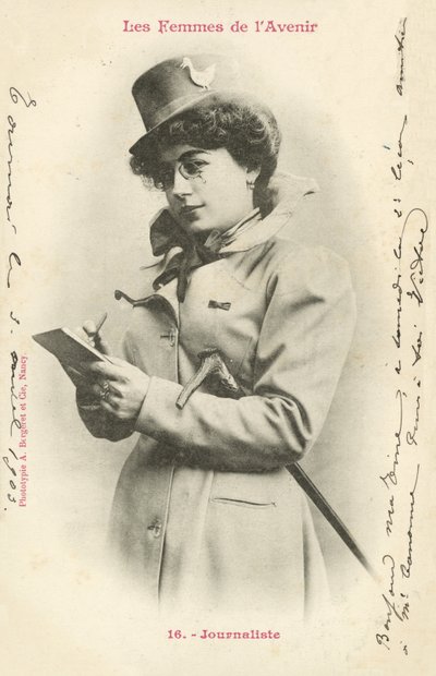 Dziennikarz, Kobieta Przyszłości autorstwa French Photographer
