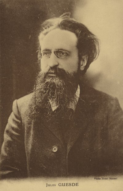Jules Guesde (1845-1922), francuski dziennikarz i polityk socjalistyczny autorstwa French Photographer