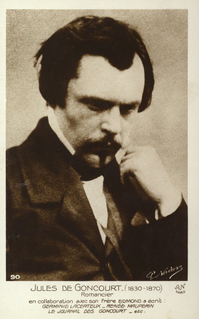 Jules de Goncourt (1830-1870), francuski powieściopisarz autorstwa French Photographer