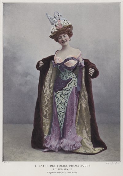 Juliette Mealy, francuska aktorka i piosenkarka (kolorowe zdjęcie) autorstwa French Photographer