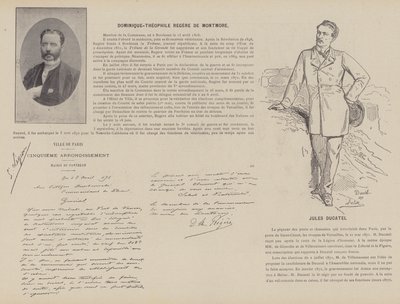 Komuna Paryska, Dominique-Theophile Regere De Montmore, Jules Ducatel (zdjęcie czarno-białe) autorstwa French Photographer