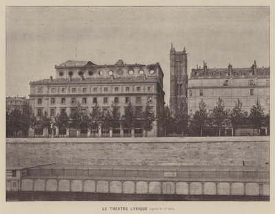 Komuna Paryska, Le Theatre Lyrique, po 25 maja (zdjęcie czarno-białe) autorstwa French Photographer