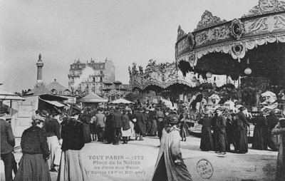 Targi Tronowe, Place de la Nation, Paryż, ok. 1900 autorstwa French Photographer