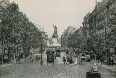 Temple Street i Place of Republic (fotograwiura) autorstwa French Photographer