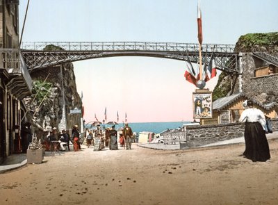 Tranchee des Anglais w Granville, 1890-1900 autorstwa French Photographer