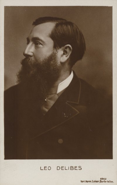 Leo Delibes, kompozytor francuski (1836-1891) autorstwa French Photographer