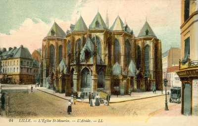 Lille, LEglise St-Maurice, LAbside autorstwa French Photographer