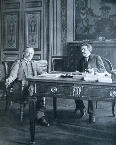 Lloyd George i Aristide Briand, 1916 autorstwa French Photographer