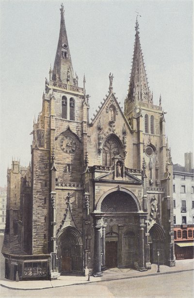 Lyon, Kościół St-Nizier, Fasada O autorstwa French Photographer