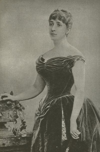 Madame Marguerite De Bonnemain, kochanka generała Boulangera (zdjęcie czarno-białe) autorstwa French Photographer