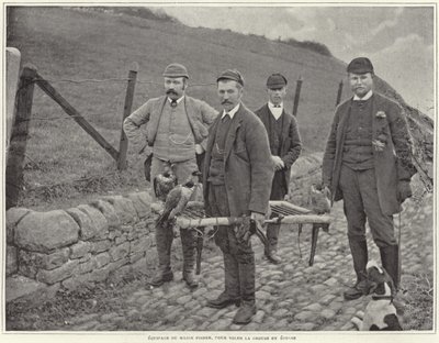 Major Fisher myśliwski cietrzew w Szkocji autorstwa French Photographer
