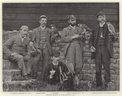 Członkowie klubu Old Hawking autorstwa French Photographer