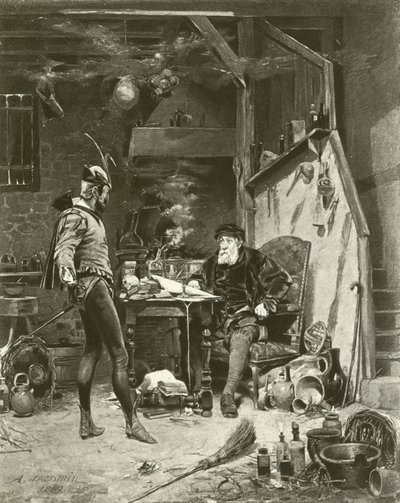 Mefistofeles i Faust (grawiura) autorstwa French Photographer