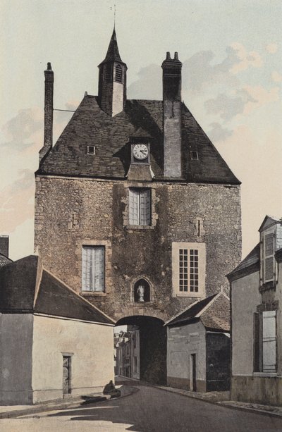 Meung, brama miejska, znana jako Porte d’Amont autorstwa French Photographer