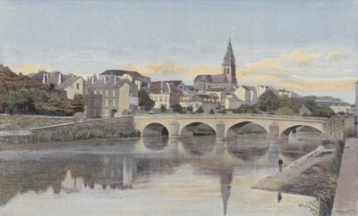 Mezieres, Pont dArches i dzwonnica Mohon autorstwa French Photographer