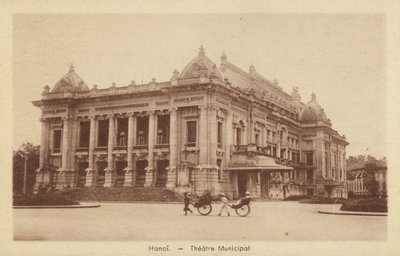 Teatr Miejski, Hanoi, Francuskie Indochiny autorstwa French Photographer