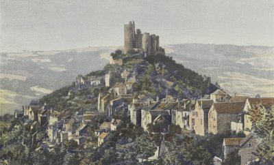Najac, Widok ogólny na miasto i zamek autorstwa French Photographer