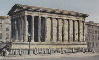 Nimes, Maison Carree (Muzeum Starożytności), Ensemble S O autorstwa French Photographer