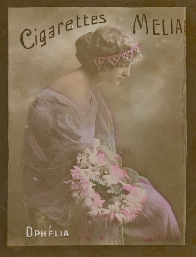 Ofelia, dziewczyna grająca postać Szekspira autorstwa French Photographer