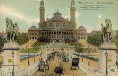 Palais du Trocadero, Paryż, początek XX wieku (pocztówka) autorstwa French Photographer