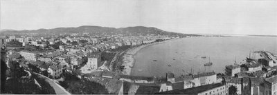 Panorama Cannes (zdjęcie czarno-białe) autorstwa French Photographer