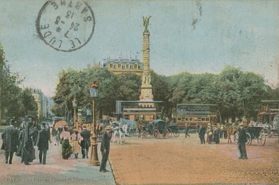 Paryż - Pont au Change i Place du Chatelet. Pocztówka wysłana w 1913 roku. autorstwa French Photographer