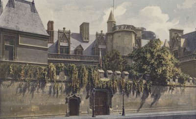 Paryż, Hotel de Cluny, Wejście do Muzeum autorstwa French Photographer