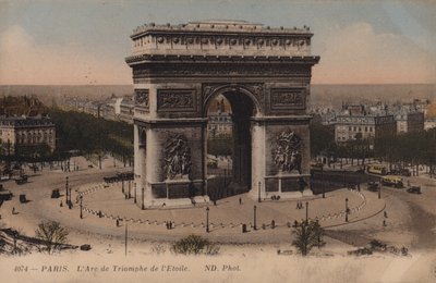 Paryż, Łuk Triumfalny Gwiazdy autorstwa French Photographer