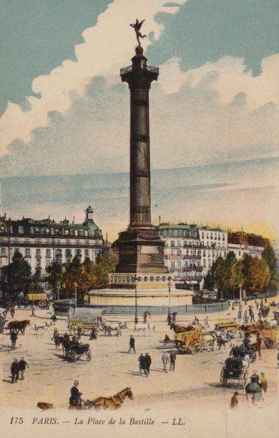 Paryż, Place De La Bastille autorstwa French Photographer