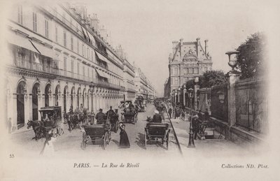 Paryż, Rue De Rivoli autorstwa French Photographer