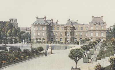 Paryż, Pałac Luksemburski, Fasada z widokiem na ogrody autorstwa French Photographer