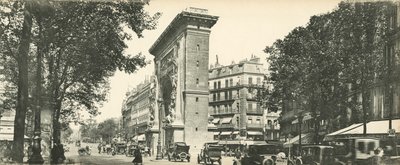 Paryż, Perspektywa Wielkich Bulwarów, La Porte St-Denis, Perspektywa Wielkich Bulwarów, Brama St-Denis autorstwa French Photographer