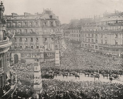 Paryż: Przyjęcie Rosjan w Klubie Wojskowym (zdjęcie czarno-białe) autorstwa French Photographer