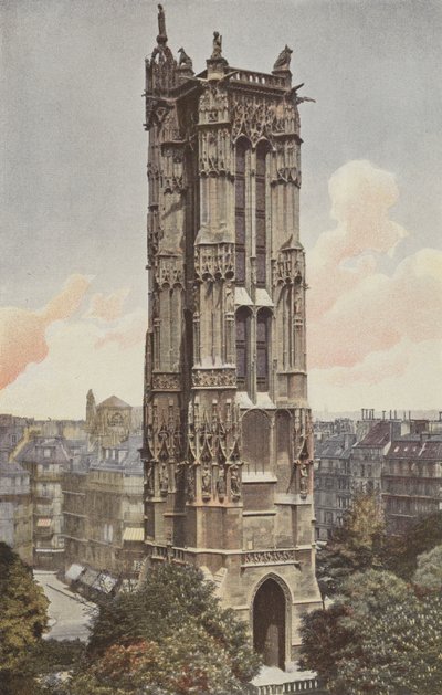Paryż, Wieża św. Jakuba autorstwa French Photographer