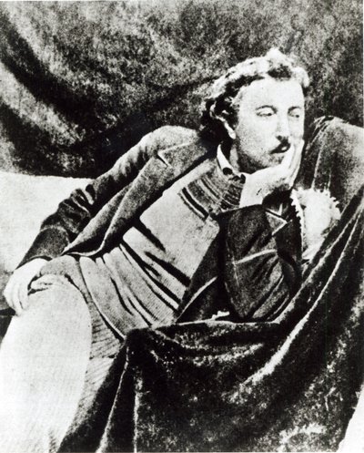 Paul Gauguin (1848-1903) (zdjęcie czarno-białe) autorstwa French Photographer