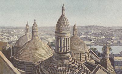 Perigueux, Katedra Saint-Front, Kopuły widziane z dzwonnicy autorstwa French Photographer