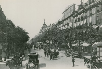 Perspektywa Boulevard des Italiens, Bulwar Włochów (fotograwiura) autorstwa French Photographer