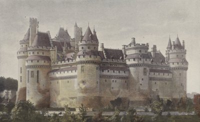 Pierrefonds, zamek (widok z drogi Villers-Cotterets) autorstwa French Photographer
