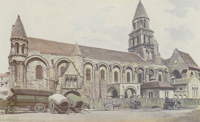Poitiers, kościół Notre-Dame-la-Grande, fasada boczna S autorstwa French Photographer