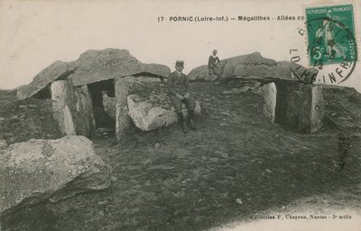 Pornic, megality. Pocztówka wysłana w 1913 roku. autorstwa French Photographer