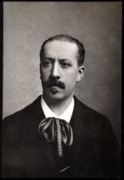 Portret Charlesa Marie Jean Albert Widor (1844-1937), francuskiego organisty, kompozytora i pedagoga. autorstwa French Photographer