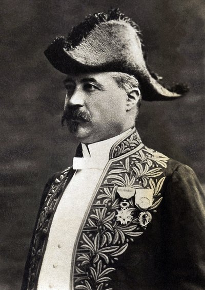 Portret Emila Fagueta (1847-1916), krytyka literackiego, historyka literatury i francuskiego eseisty. autorstwa French Photographer