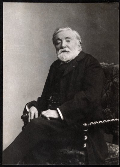 Portret Etienne Charles Henri, wicehrabiego Bornier (1825-1901), francuskiego poety i dramaturga. autorstwa French Photographer