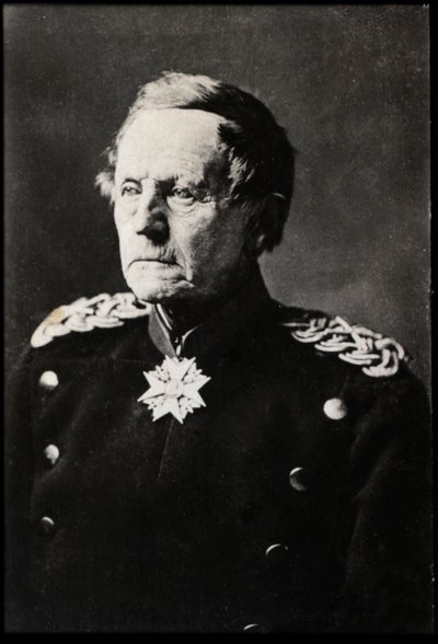 Portret Helmutha Karla Bernharda von Moltke Starszego (1800-1891), niemieckiego feldmarszałka. autorstwa French Photographer