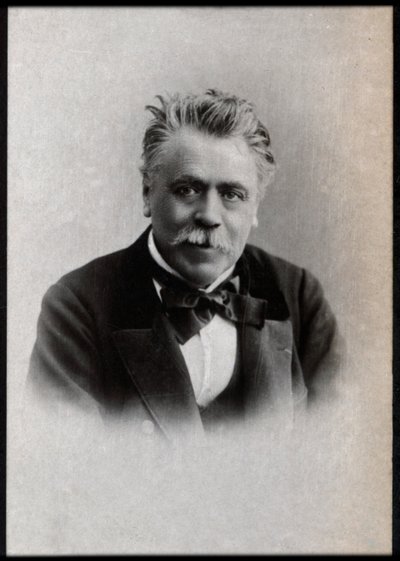 Portret Henri Francois Becque (1837-1899), francuskiego dramaturga. autorstwa French Photographer