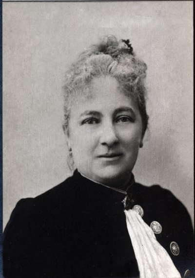 Portret Juliette Adam (1836-1936), francuskiej pisarki i feministki. autorstwa French Photographer