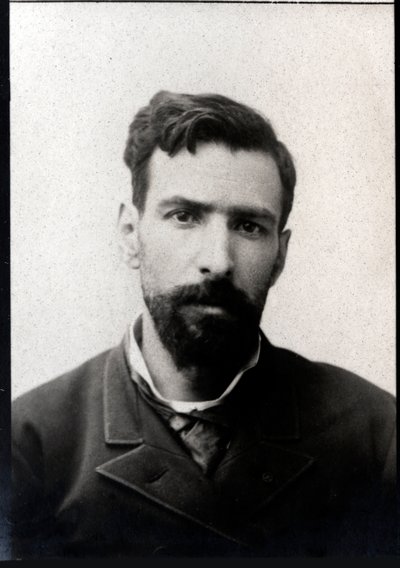 Portret Pietro Paolo Savorgnana di Brazza (1852-1905), włoskiego odkrywcy Franco. autorstwa French Photographer