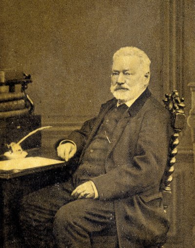 Portret Victora Hugo z 1872 roku. autorstwa French Photographer