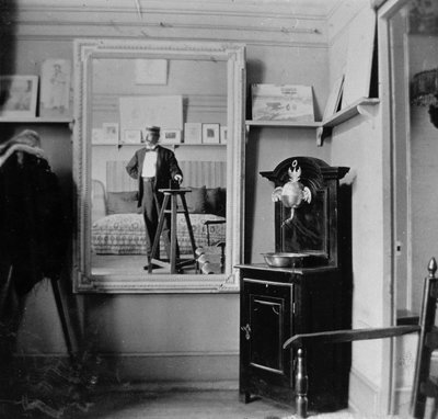 Portret fotografa w pracowni Henri de Toulouse-Lautreca (1864-1901) autorstwa French Photographer